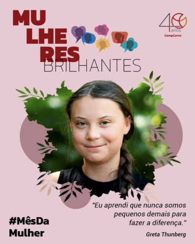 Mês da Mulher 22.03 - Greta Thunberg